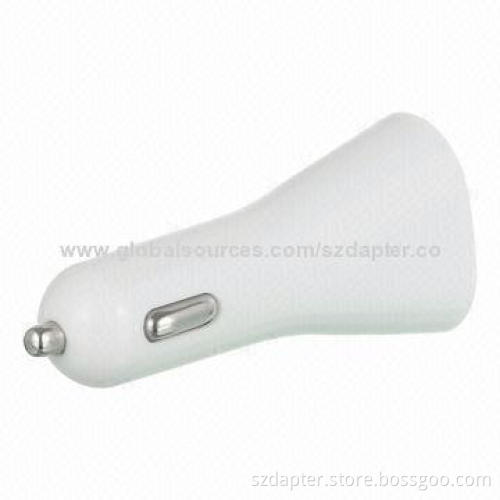 2.1A 2 Ports USB Car Charger with LED Power Light Indication, 2,100mAh Capacity